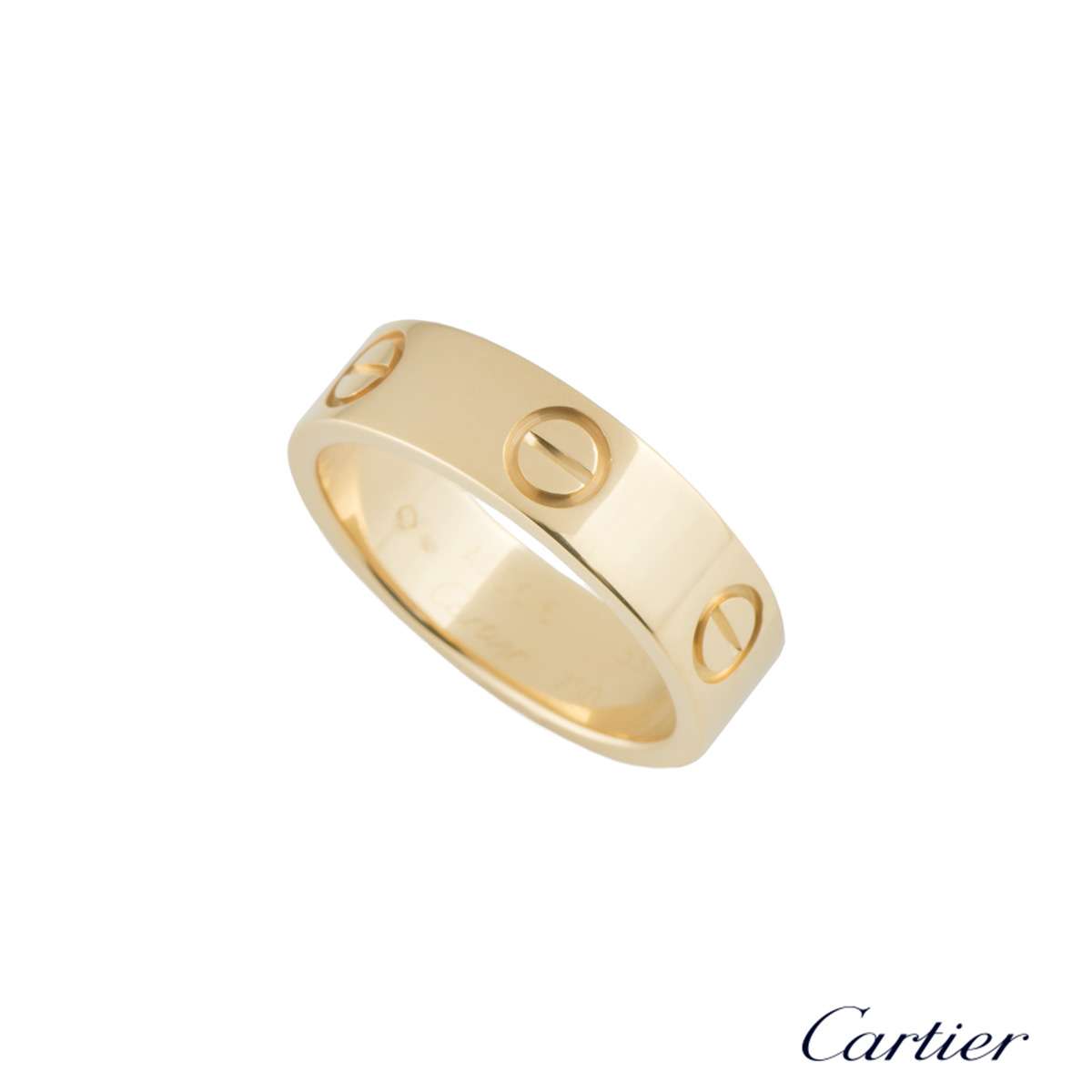 Cartier Yellow Gold Love Ring Size 53 